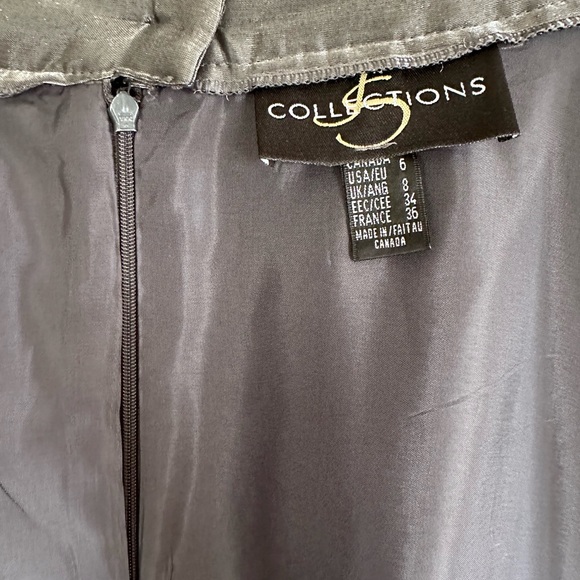 JS Collections metallic silver maxi skirt 6 - Picture 6 of 9